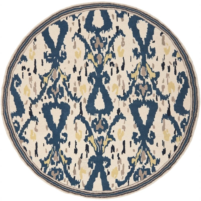 Safavieh Martha Stewart 8' Round Tufted Hand loomed Wool Rug