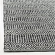 Safavieh Montauk 5' X 7' Hand Woven Cotton Rug in Ivory and Dark Gray