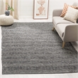 Safavieh Montauk 8' X 10' Hand Woven Cotton Rug in Ivory and Dark Gray