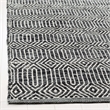 Safavieh Montauk 8' X 10' Hand Woven Cotton Rug in Ivory and Dark Gray