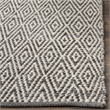 Safavieh Montauk 5' X 7' Hand Woven Cotton Rug in Ivory and Dark Gray