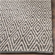 Safavieh Montauk 8' X 10' Hand Woven Cotton Rug in Ivory and Dark Gray