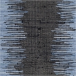 Safavieh Montauk 4' Round Hand Woven Cotton Rug in Gray and Black