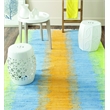 Safavieh Montauk 6' X 9' Hand Woven Cotton Pile Rug in Green and Gold
