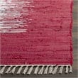 Safavieh Montauk 9' X 12' Hand Woven Cotton Pile Rug in Ivory and Red