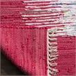 Safavieh Montauk 9' X 12' Hand Woven Cotton Pile Rug in Ivory and Red