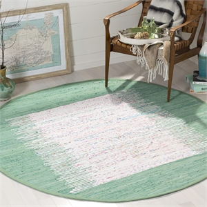 Safavieh Montauk 4' Round Hand Woven Cotton Rug