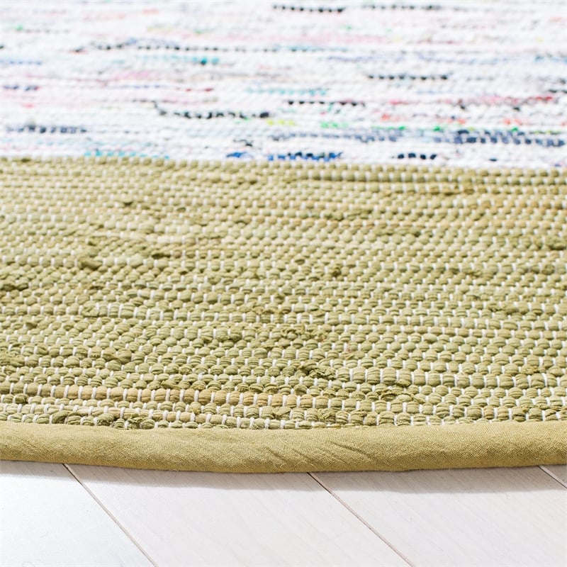 Safavieh Montauk 4' Round Hand Woven Cotton Rug