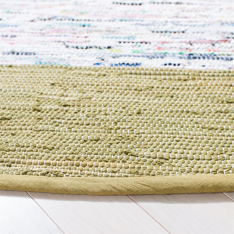 Safavieh Montauk 4' Round Hand Woven Cotton Rug