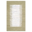 Safavieh Montauk 6' X 9' Hand Woven Cotton Pile Rug in Ivory and Olive