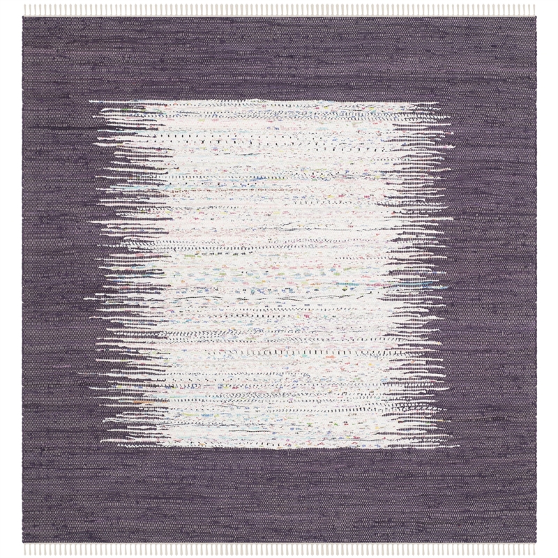 Safavieh Montauk 4' Square Hand Woven Cotton Rug