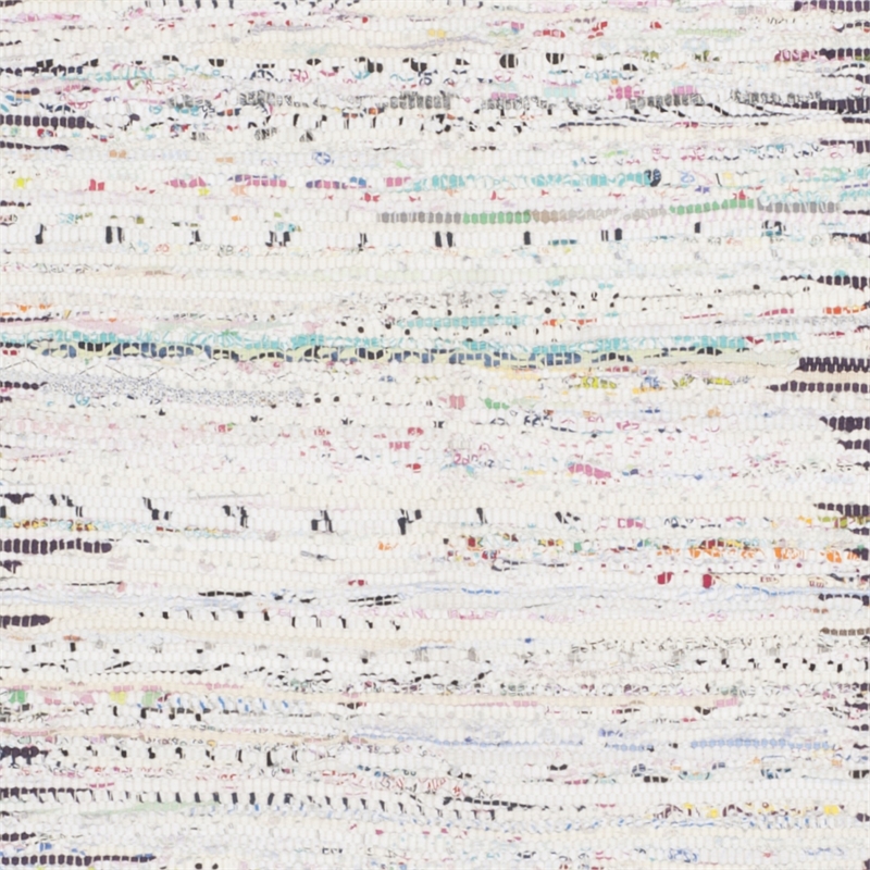 Safavieh Montauk 6' X 9' Hand Woven Cotton Rug in Ivory and Purple