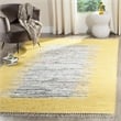 Safavieh Montauk 6' X 9' Hand Woven Cotton Rug in Ivory and Yellow