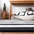 Safavieh Montauk 12' X 15' Hand Woven Cotton Rug in Black and Ivory