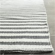 Safavieh Montauk 2' X 5' Hand Woven Cotton Pile Rug in Ivory and Gray