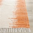 Safavieh Montauk 6' Round Hand Woven Cotton Pile Rug in Orange