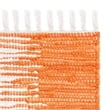 Safavieh Montauk 6' Square Hand Woven Cotton Pile Rug in Orange