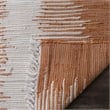 Safavieh Montauk 6' Square Hand Woven Cotton Pile Rug in Orange