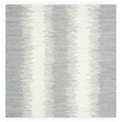 Safavieh Montauk 4' Square Hand Woven Cotton Pile Rug in Gray