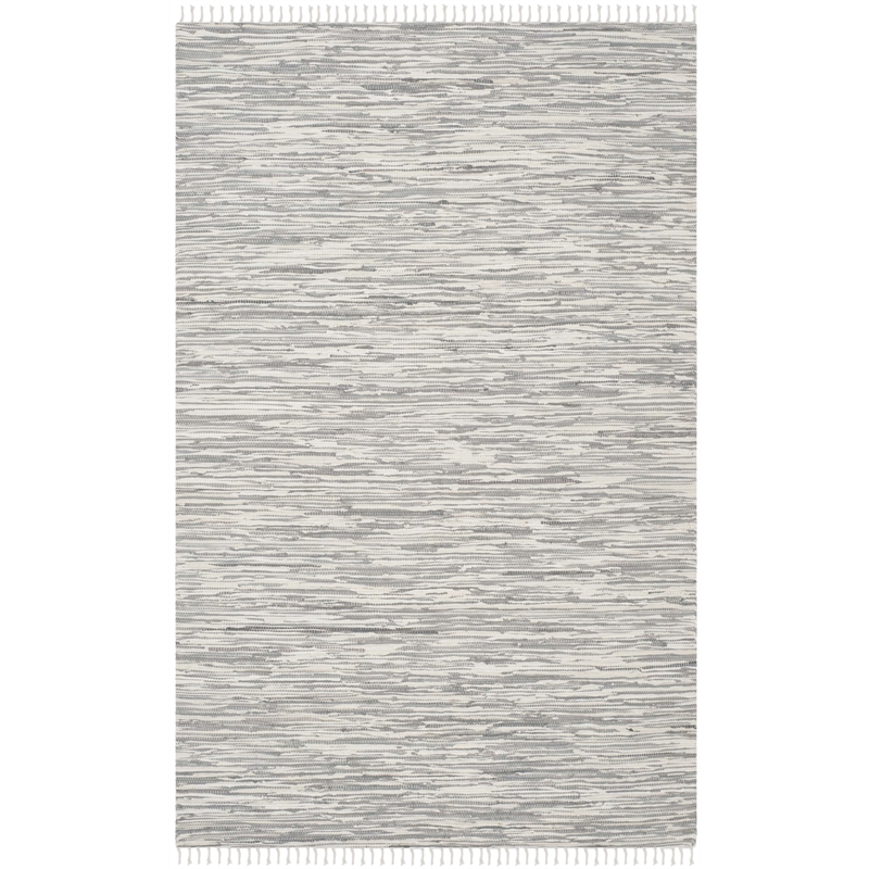 Safavieh Montauk 10' X 14' Hand Woven Cotton Pile Rug in Silver