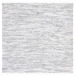 Safavieh Montauk 4' Square Hand Woven Cotton Pile Rug in Silver
