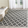 Safavieh Montauk 5' X 7' Hand Woven Cotton Pile Rug in Black and Ivory