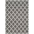 Safavieh Montauk 5' X 7' Hand Woven Cotton Pile Rug in Black and Ivory