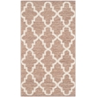 Safavieh Montauk 3' X 5' Hand Woven Cotton Pile Rug in Beige and Ivory