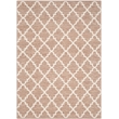 Safavieh Montauk 5' X 8' Hand Woven Cotton Pile Rug in Beige and Ivory