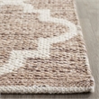 Safavieh Montauk 5' X 7' Hand Woven Cotton Pile Rug in Beige and Ivory