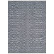 Safavieh Montauk 3' X 5' Hand Woven Cotton Pile Rug in Navy and Ivory