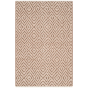 Safavieh Montauk 2'3&quot X 3'9&quot Hand Woven Cotton Rug in Beige and Ivory