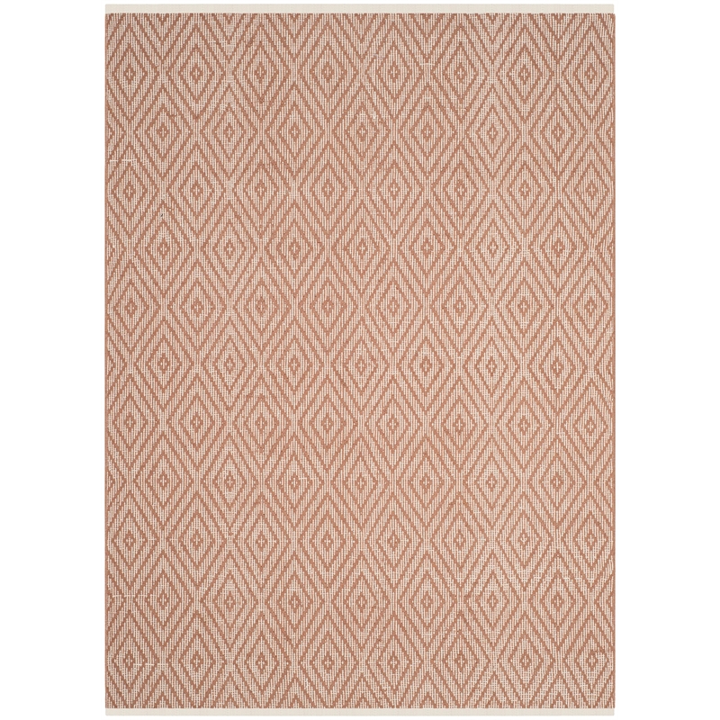 Safavieh Montauk 5' X 8' Hand Woven Cotton Pile Rug in Beige and Ivory