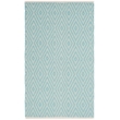 Safavieh Montauk 3' X 5' Hand Woven Cotton Rug in Turquoise and Ivory