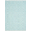 Safavieh Montauk 5' X 8' Hand Woven Cotton Rug in Turquoise and Ivory