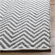 Safavieh Montauk 3' X 5' Hand Woven Cotton Pile Rug in Gray and Ivory