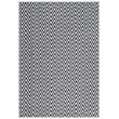 Safavieh Montauk 5' X 8' Hand Woven Cotton Pile Rug in Black and Ivory