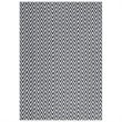Safavieh Montauk 5' X 8' Hand Woven Cotton Pile Rug in Black and Ivory