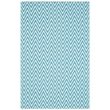 Safavieh Montauk 3' X 5' Hand Woven Cotton Rug in Turquoise and Ivory