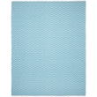 Safavieh Montauk 5' X 7' Hand Woven Cotton Rug in Turquoise and Ivory