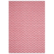 Safavieh Montauk 5' X 8' Hand Woven Cotton Pile Rug in Red and Ivory
