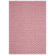 Safavieh Montauk 5' X 7' Hand Woven Cotton Pile Rug in Red and Ivory