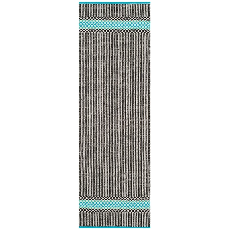 Safavieh Montauk 4' X 6' Hand Woven Cotton Pile Rug in Turquoise