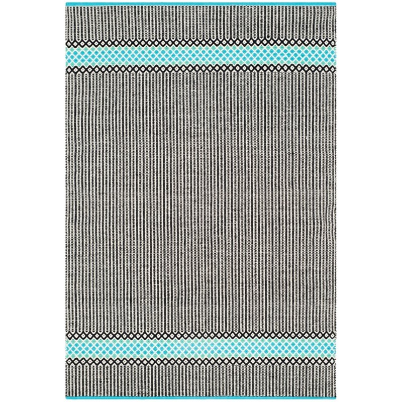 Safavieh Montauk 5' X 7' Hand Woven Cotton Pile Rug in Turquoise