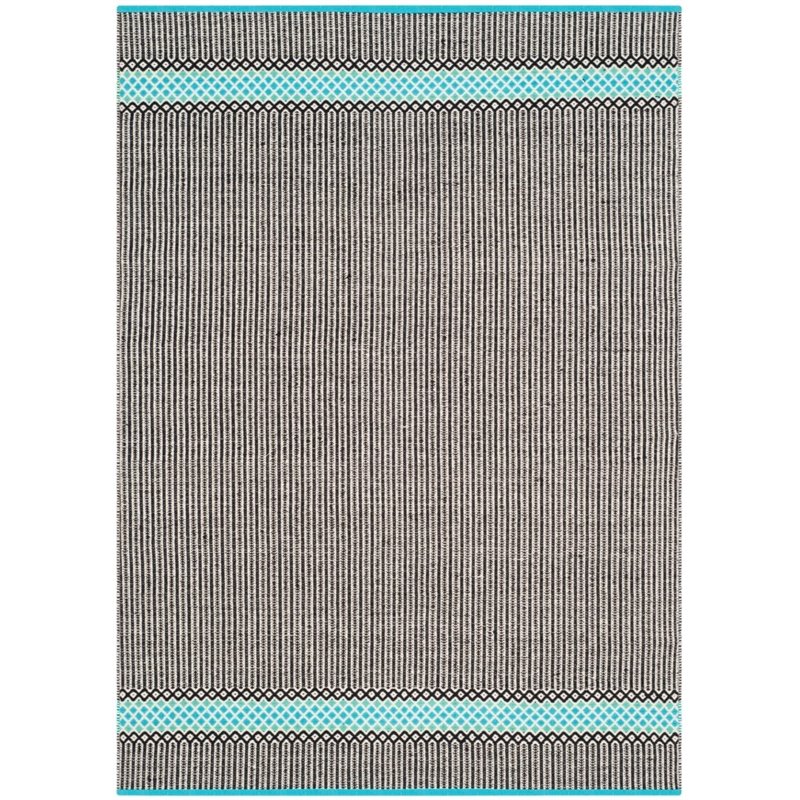 Safavieh Montauk 8' X 10' Hand Woven Cotton Pile Rug in Turquoise