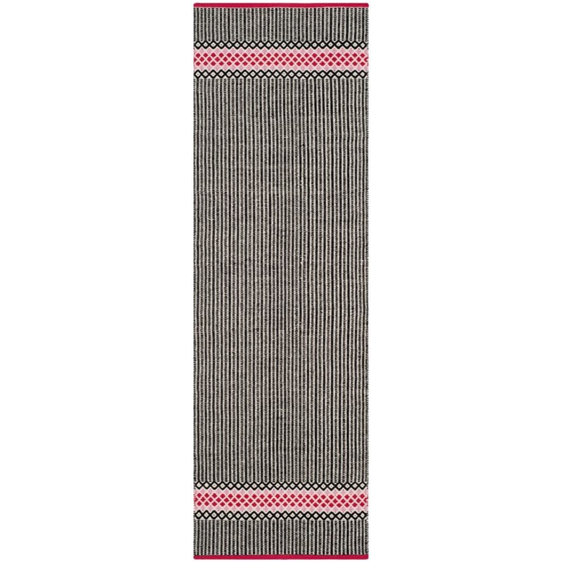 Safavieh Montauk 4' X 6' Hand Woven Cotton Pile Rug in Light Pink