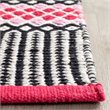 Safavieh Montauk 5' X 7' Hand Woven Cotton Pile Rug in Light Pink
