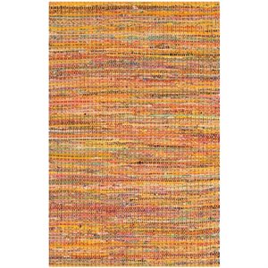Safavieh Nantucket 5' X 8' Hand Tufted Cotton Pile Rug in Yellow