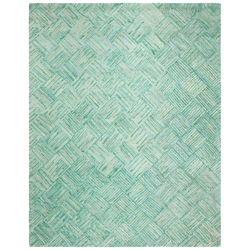 Safavieh Nantucket 10' X 14' Hand Tufted Cotton Pile Rug in Green