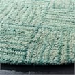 Safavieh Nantucket 8' Round Hand Tufted Cotton Pile Rug in Green